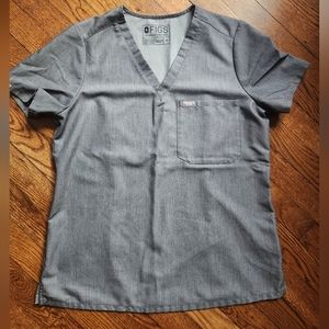 Womens FIGS Catarina One-Pocket Scrub Top Size Med